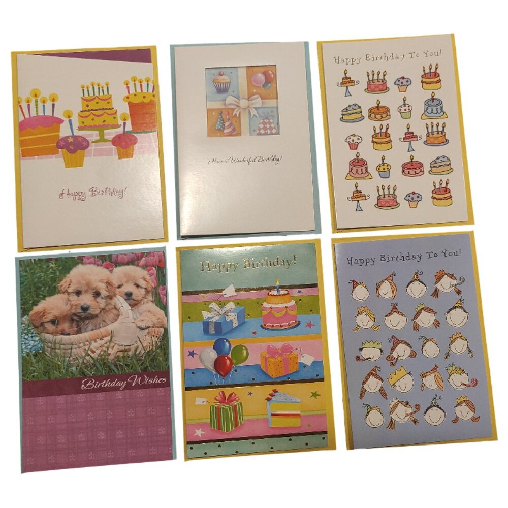 6 Miscellaneous Birthday Cards Greeting Cards